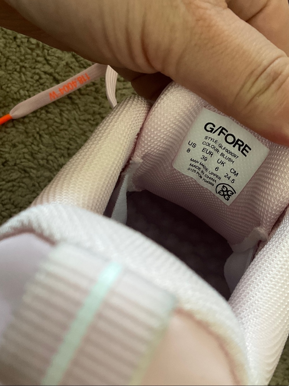 G/FORE Women's Athletic Golf Shoes in Light Pink and White - Picture 6 of 9